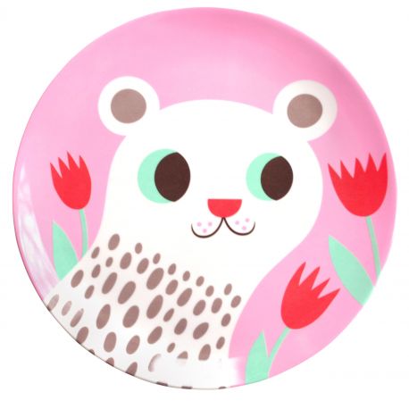 melamine bord Polar Bear Pink melamine bord Polar Bear Pink
