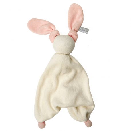 Knuffeltje Floppy badstof - Off white/old rose Knuffeltje Floppy badstof - Off white/old rose