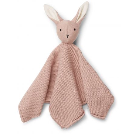 Milo knit knuffeldoekje Rabbit rose Milo knit knuffeldoekje Rabbit rose