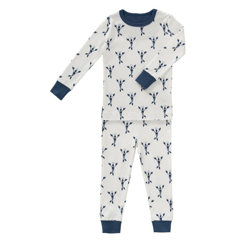 Fresk - 2-delige kinderpyjama - Lobster blue - De Kleine Zebra