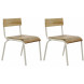 Set van 2 stoelen orginal white