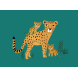 Postkaart cheetah & welpen