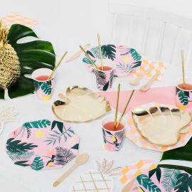 pink tropical bekertjes