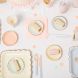Pastelblauwe houten bestekset