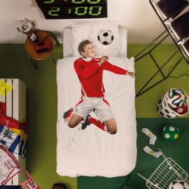 1-persoons bedset 'Soccer Champ Red'