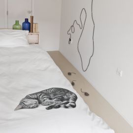 erg lieve 1-persoons bedset 'kat Ollie'