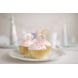 Set van 24 cupcake toppers eenhoorn