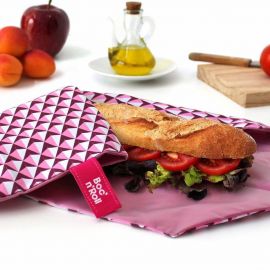 Herbruikbare en afwasbare foodwrap Boc'n'Roll - Tiles Pink