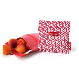 Afwasbaar en herbruikbaar snackzakje - Snack'n'Go - Tiles Red